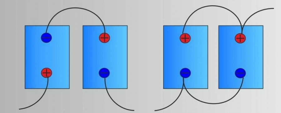 Последовательное или параллельное соединение аккумуляторов
